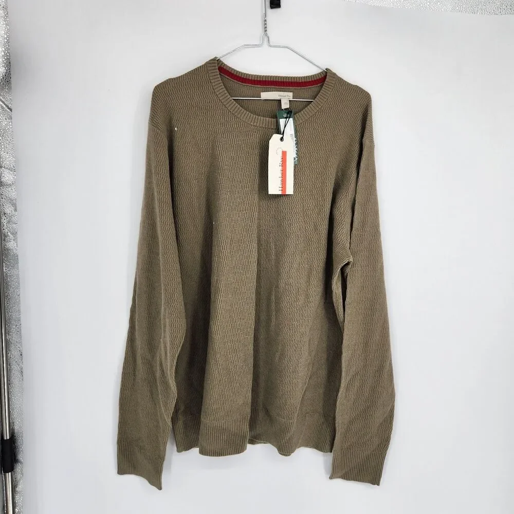 Hawker Rye Men's Green Large Joshua Thermal Crewneck Sweater NWT